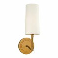 Hudson Valley Dillon 1 Light Wall Sconce 361-AGB